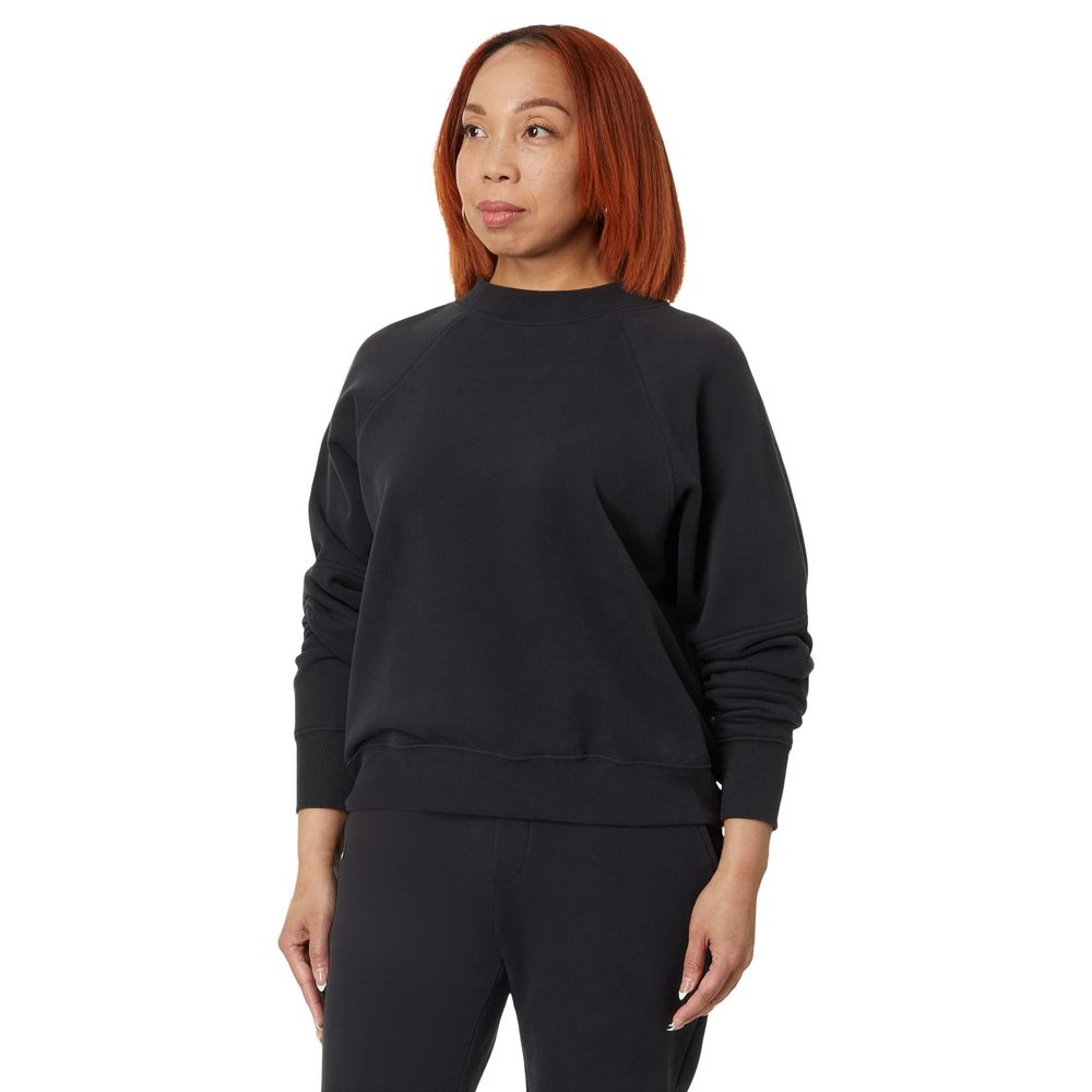 Go-to Womens Crew Tee Cropped Black MD One Size